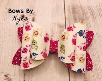 baby shark hair clips