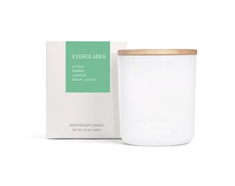 Everglades Candle - Citrus, Bamboo, Jasmine & Green Leaves