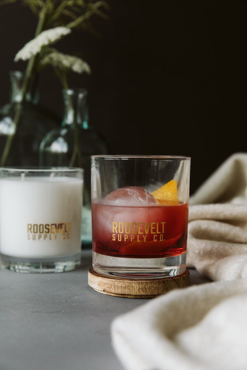 Shenandoah Cocktail Glass Candle - The Roosevelts Candle Co.