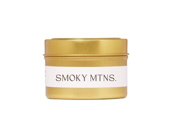 Smoky Mountains Travel Candle - Soy/Cocont wax candle