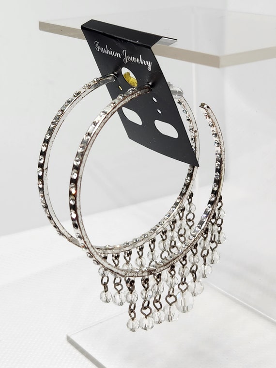 Fashion Flower Crystal Earrings Stud Women Drop D… - image 7