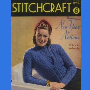 Revista Stitchcraft de enero de 1940. Tejido, etc.