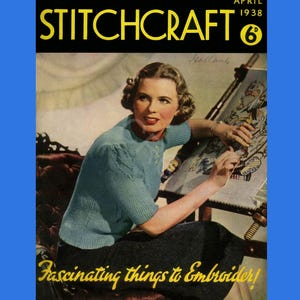 Magazine Stitchcraft de 1938 : tricot vintage, modèles de couture et recettes (téléchargement PDF)