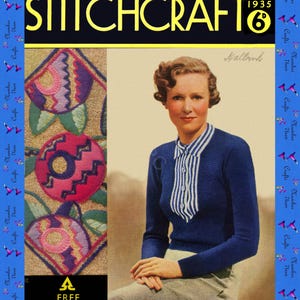 1935 Stitchcraft Magazine November Issue - Vintage Embroidery Patterns