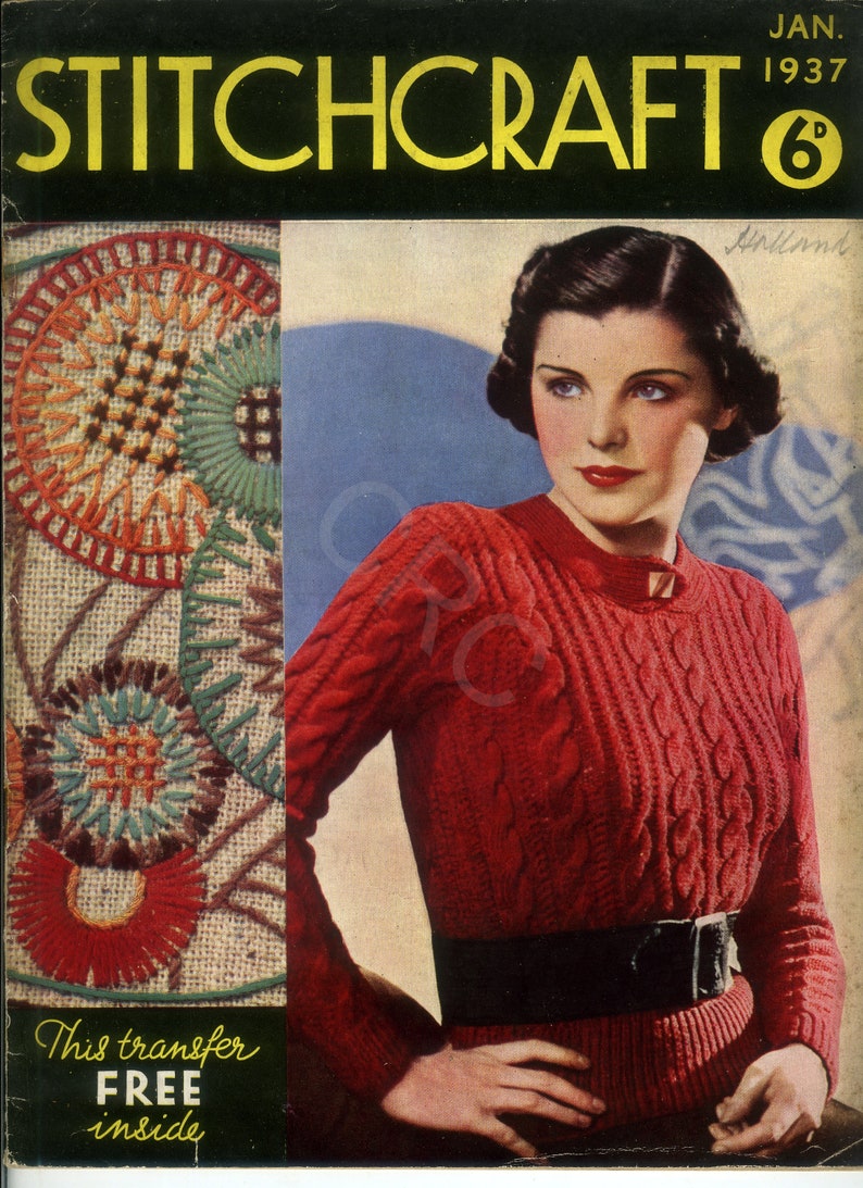 STITCHCRAFT: Entire Jan. 1937 Edition. 40 Pages of Content - Etsy Australia