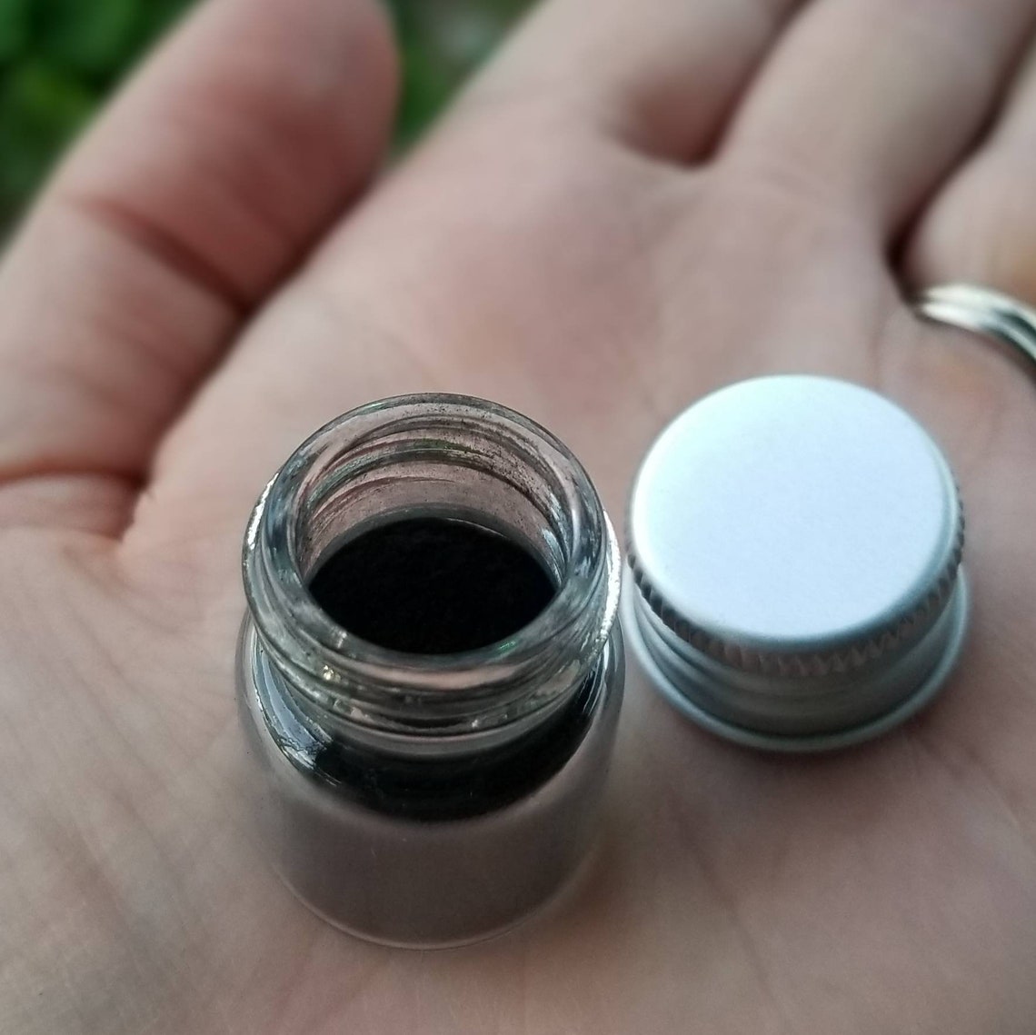 Natural activated charcoal powder eyeliner low waste vegan Etsy