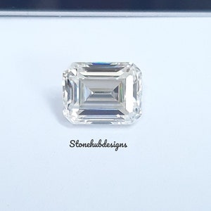6x8MM, 7x9MM, 8x10MM Moissanite Faceted Octagon Cut Gemstone, D Color AAA Loose Moissanite Faceted Octagon cut Gemstone For Jewelry