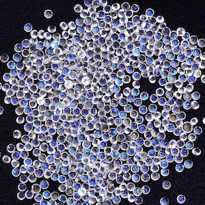 3 MM, 4 MM Natürlicher Mondstein facettierter runder geschliffener loser Edelstein, AAA Mondstein runder facettierter kalibrierter Größen-Stein für Schmuck