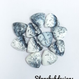 Natürlicher Dendrit-Opal Glatte Trillion Cabochon Edelstein, KALIBRIERTE Lose Stein Cab, AAA Dendrit-Opal Glatte Trillion Cabochons Für Schmuck