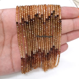 2-2.50MM Natural Petro Tourmaline Faceted Rondelle Beads, AAA Multi Tourmaline faceted rondelle beads for jewelry, Petro Tourmaline Beads