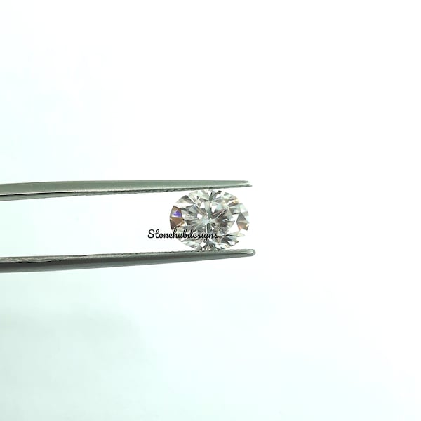 3x4MM, 3x5MM, 4x6MM, 5x7MM Moissanite Faceted Oval Cut Gemstone, D Color AAA White Loose Moissanite faceted Oval Cut Gemstone For Jewelry