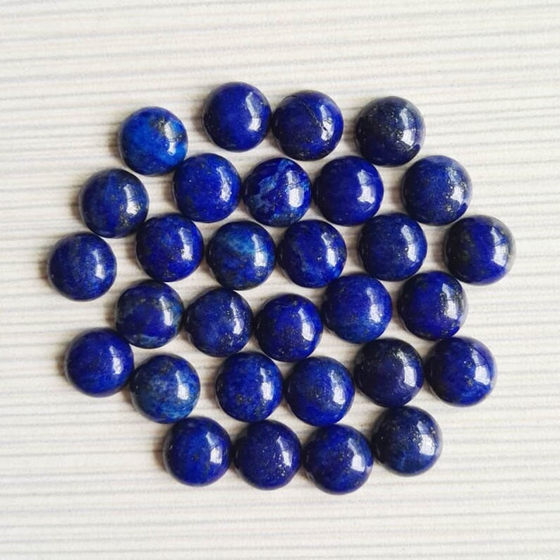 Natural AAA Lapis Lazuli 9mm Semi Precious Gemstone Round Smooth Cabochon Lot Natural AAA Lapis Lazuli 9mm Semi Precious Gemstone Round Smooth Cabochon Lot