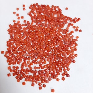 3 MM, 4 MM Natürliche Koralle Cabochon Quadrat Lose Edelstein, AAA italienische rote Koralle Glatte Quadrat flache Rückseite Cabochon Edelstein Für Schmuck