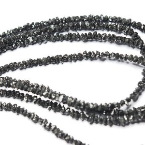 Natural Black Diamond Rough Diamond Beads, Raw Diamond, Uncut Diamond Beads Top Quality 16&quot; Inches Natural Diamond Wholesaler Price.