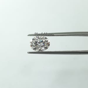 6x8MM, 7x9MM, 8x10MM Moissanite Faceted Oval Cut Gemstone, AAA D Color Moissanite Faceted Octagon Cut Calibrated Loose Gemstone For Jewelry