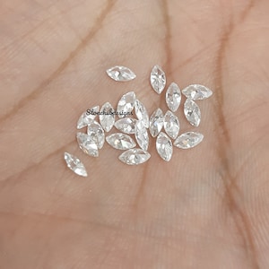 1.5x3MM to 4x8MM Moissanite Faceted Brilliant Marquise Cut Gemstone, AAA Quality D Color Loose Moissanite Marquise Gemstone For Jewelry