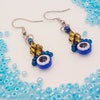 4th Of July Earrings - Handmade American Flag Beaded Drop Earrings, Red White & Blue, Patriotic Jewelry - View #11
