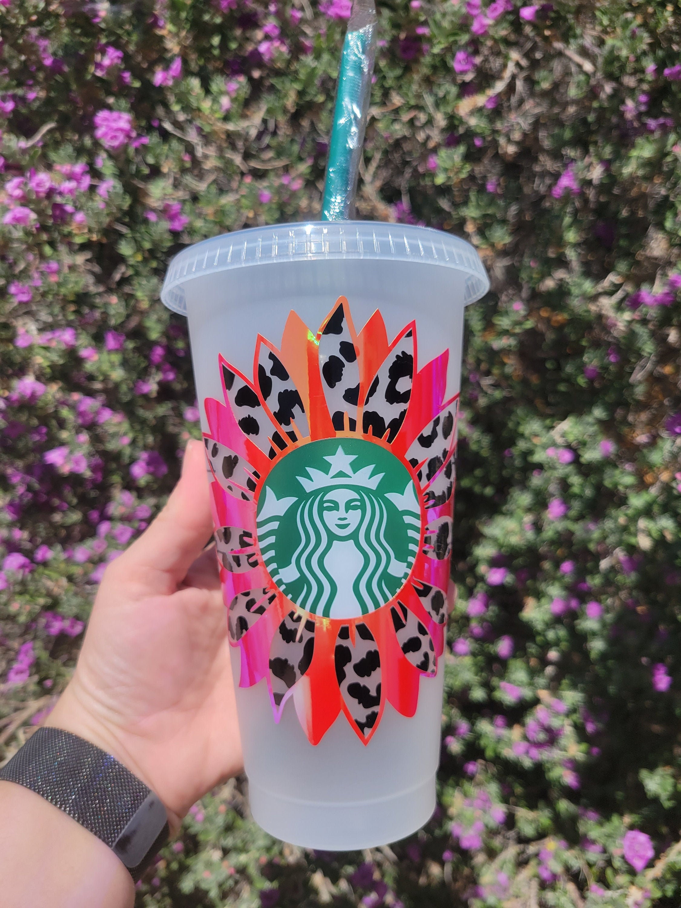RoseGem Designs - Holographic Louis Vuitton Starbucks cup!