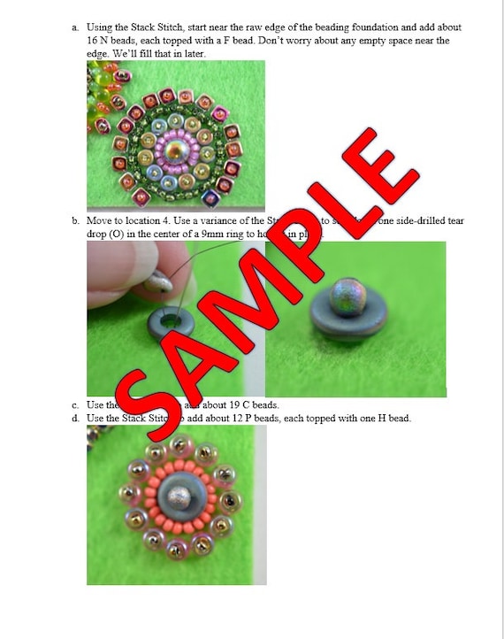 Bead Embroidery Tutorial Diy Book Journal Bible Cover Etsy