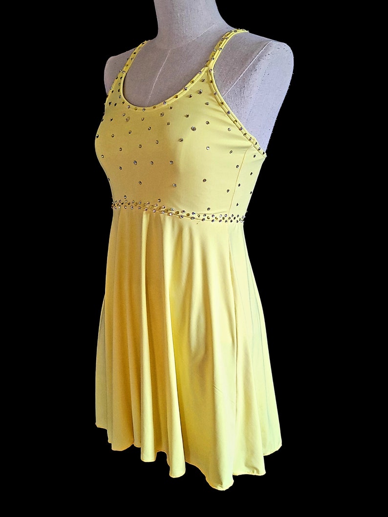 Yellow Contemporary Ballet Dance Costume 2 Piece Lyrical Etsy
