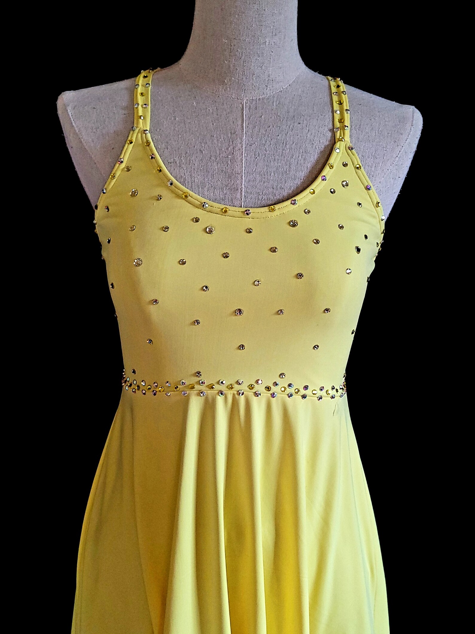 Yellow Contemporary Ballet Dance Costume 2 Piece Lyrical Etsy