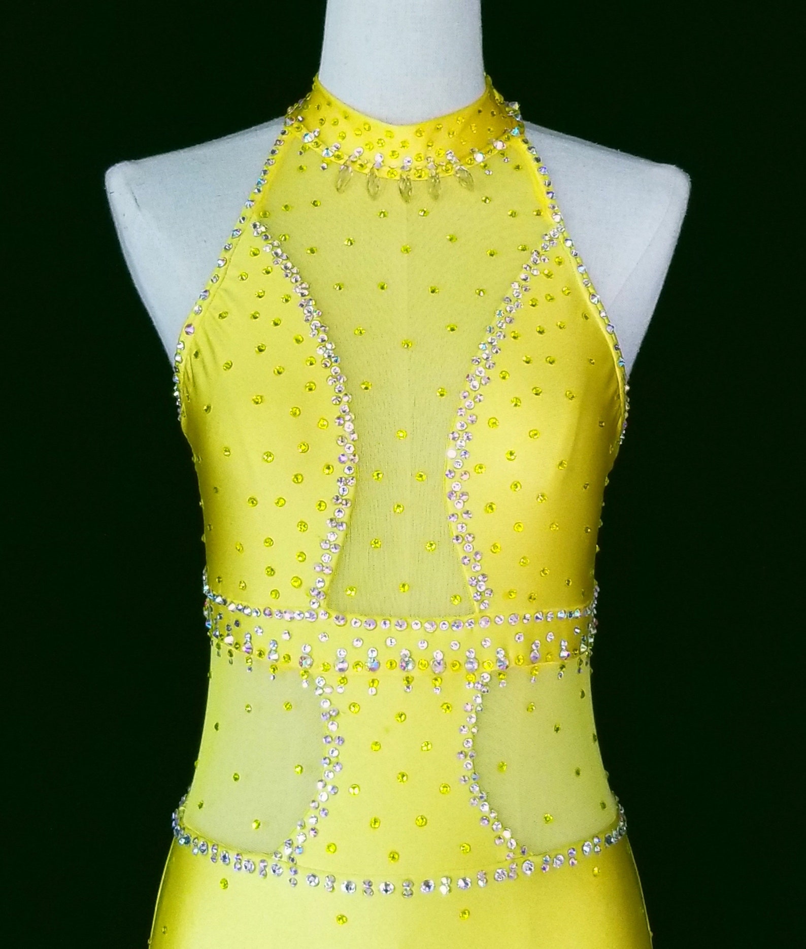 bright yellow leotard