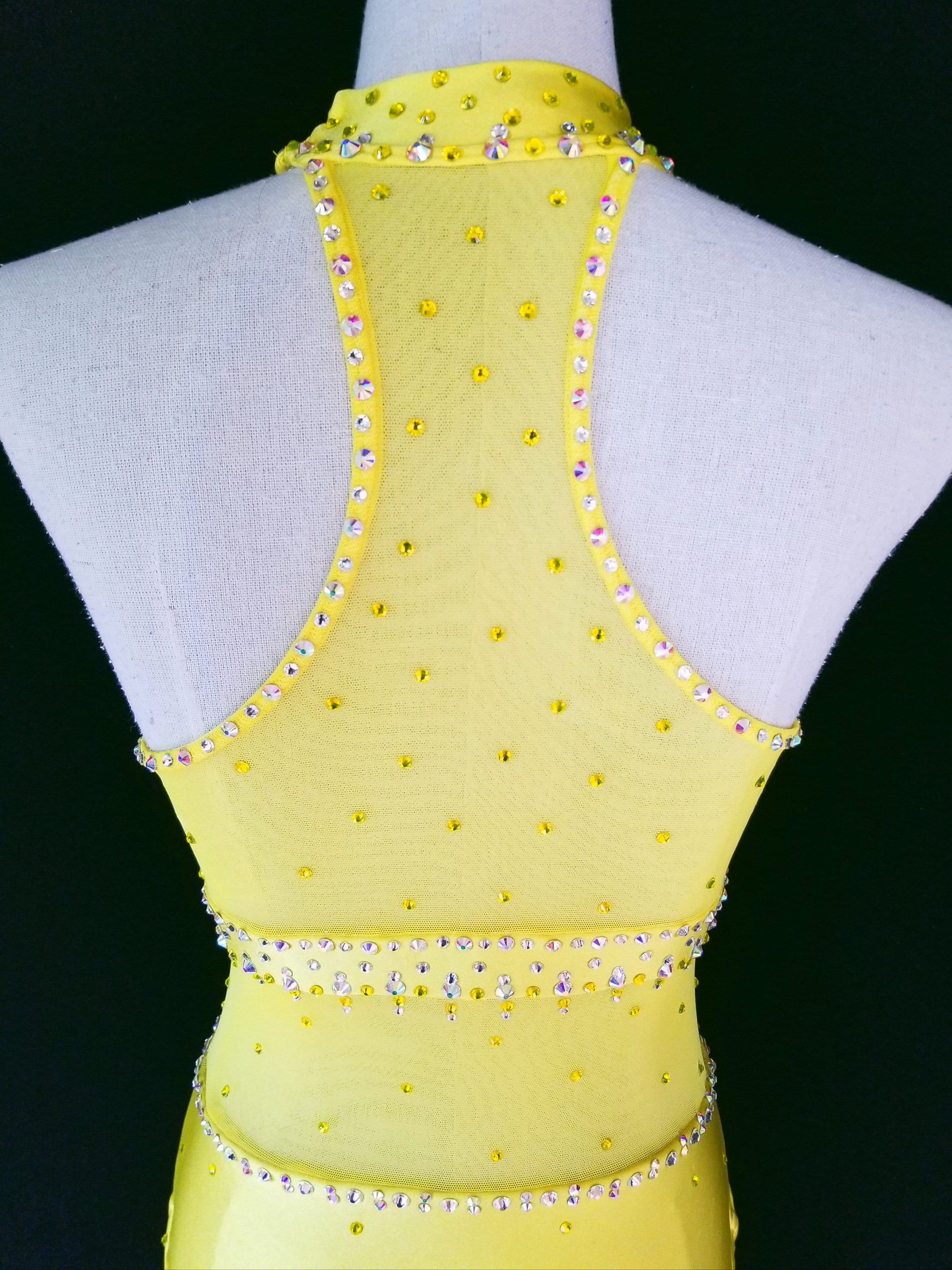 Bright Yellow Competition Leotard Jazz Dance Costume Etsy