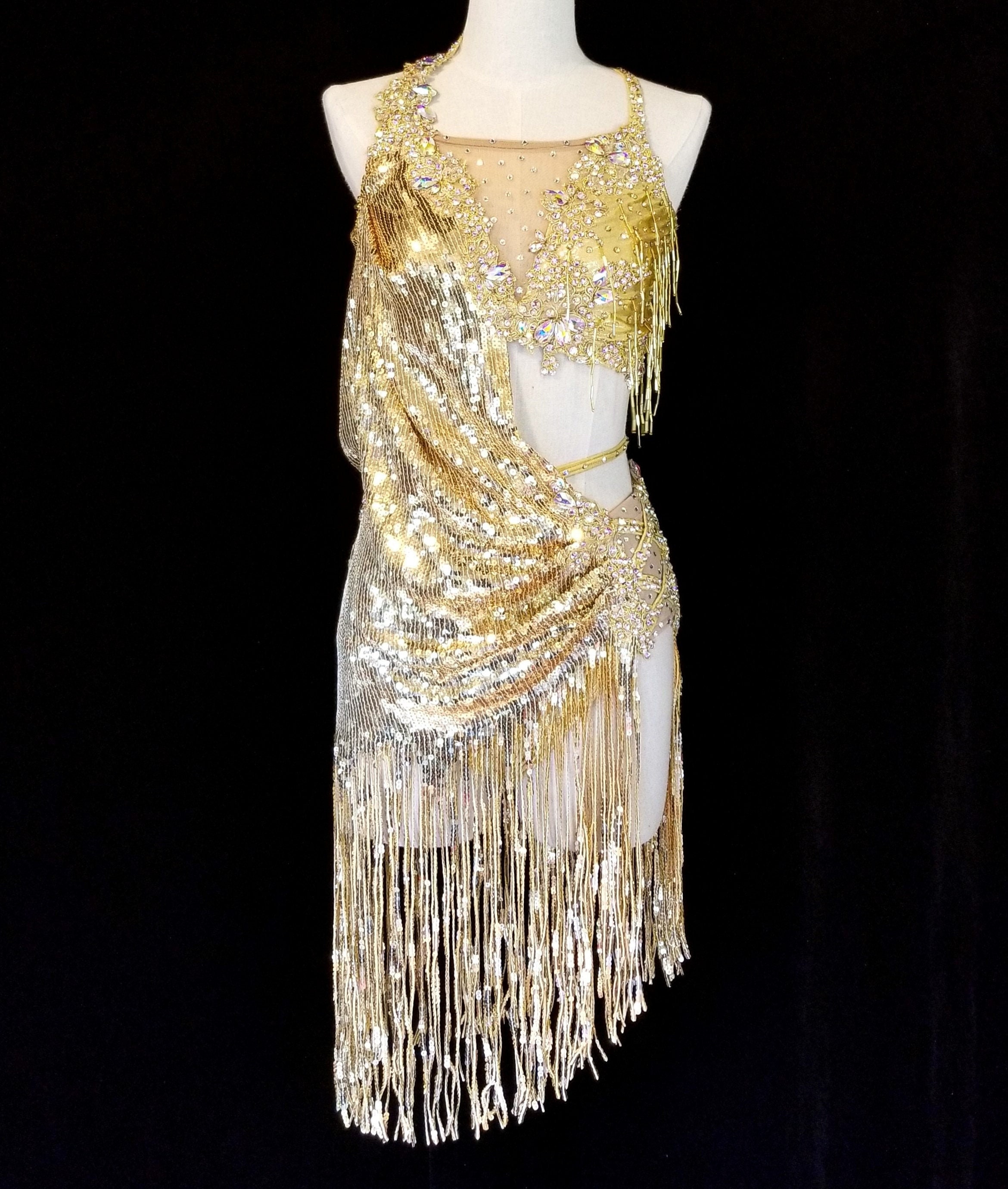 Gold lyrical dress 2025