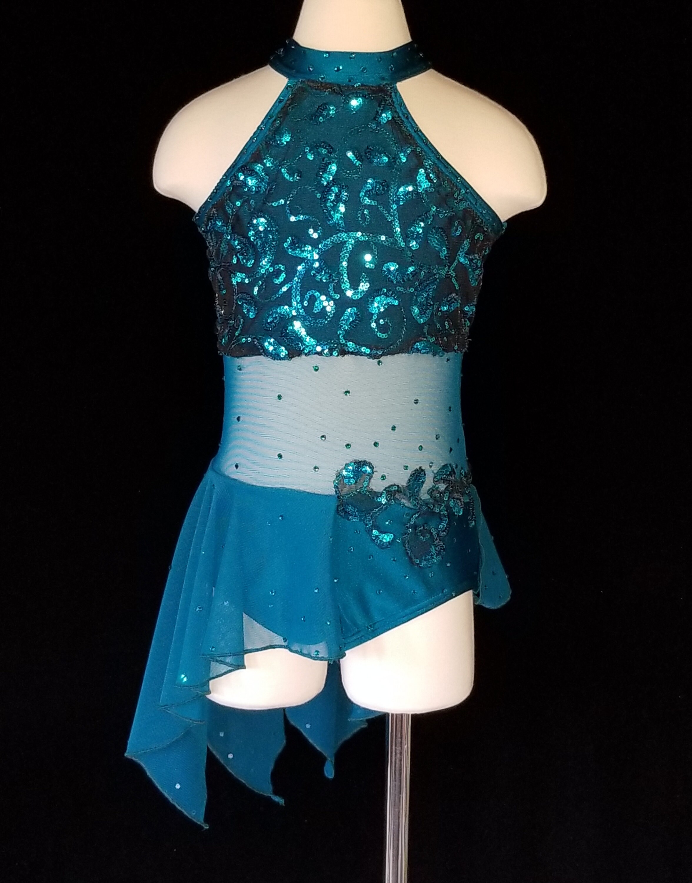teal dance costumes