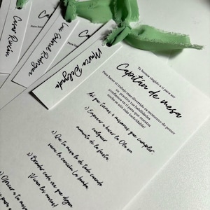 Editable Wedding Table Captain Card Template (Digital Download)