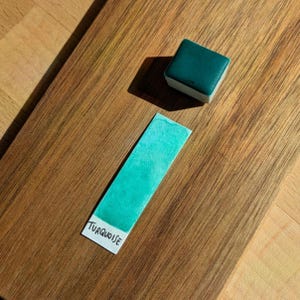 Turquoise Handmade Watercolor Paint