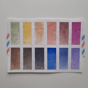 Pastel Love Palette Handmade Watercolour Paints