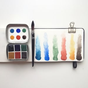 Natural Essential Handmade Travel Watercolor Palette