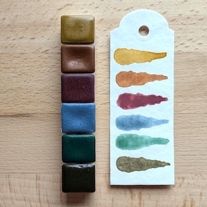 Winter Landscape Palette Handmade Watercolor Paint