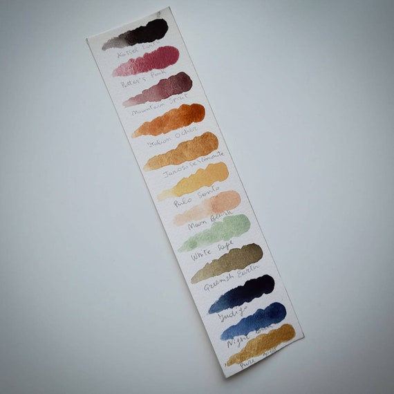 New Hygge Palette Handmade Watercolours 12 Half pans