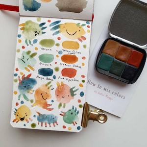 Summer Earths Palette - Handmade Watercolour Paints