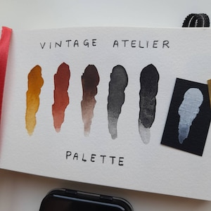 Vintage Atelier Palette Handmade Watercolor Paints