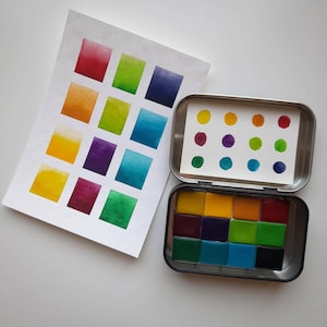 Bright Colours Handmade Watercolour Paints