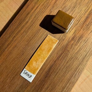 Sand Polish Ocher Handmade Watercolour