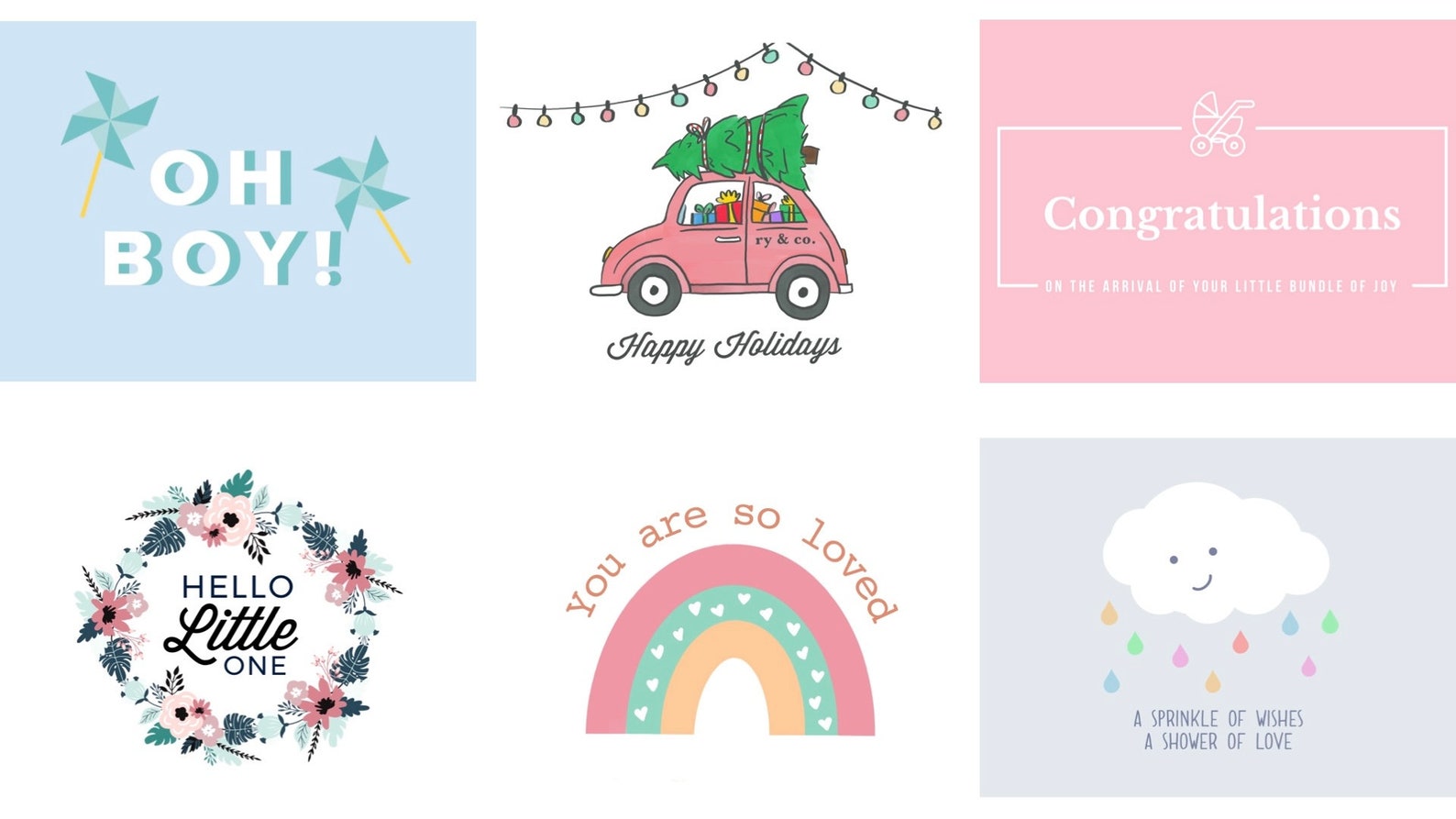 Baby Shower Gift With Card Baby Gift Set Gifts for Babies Etsy