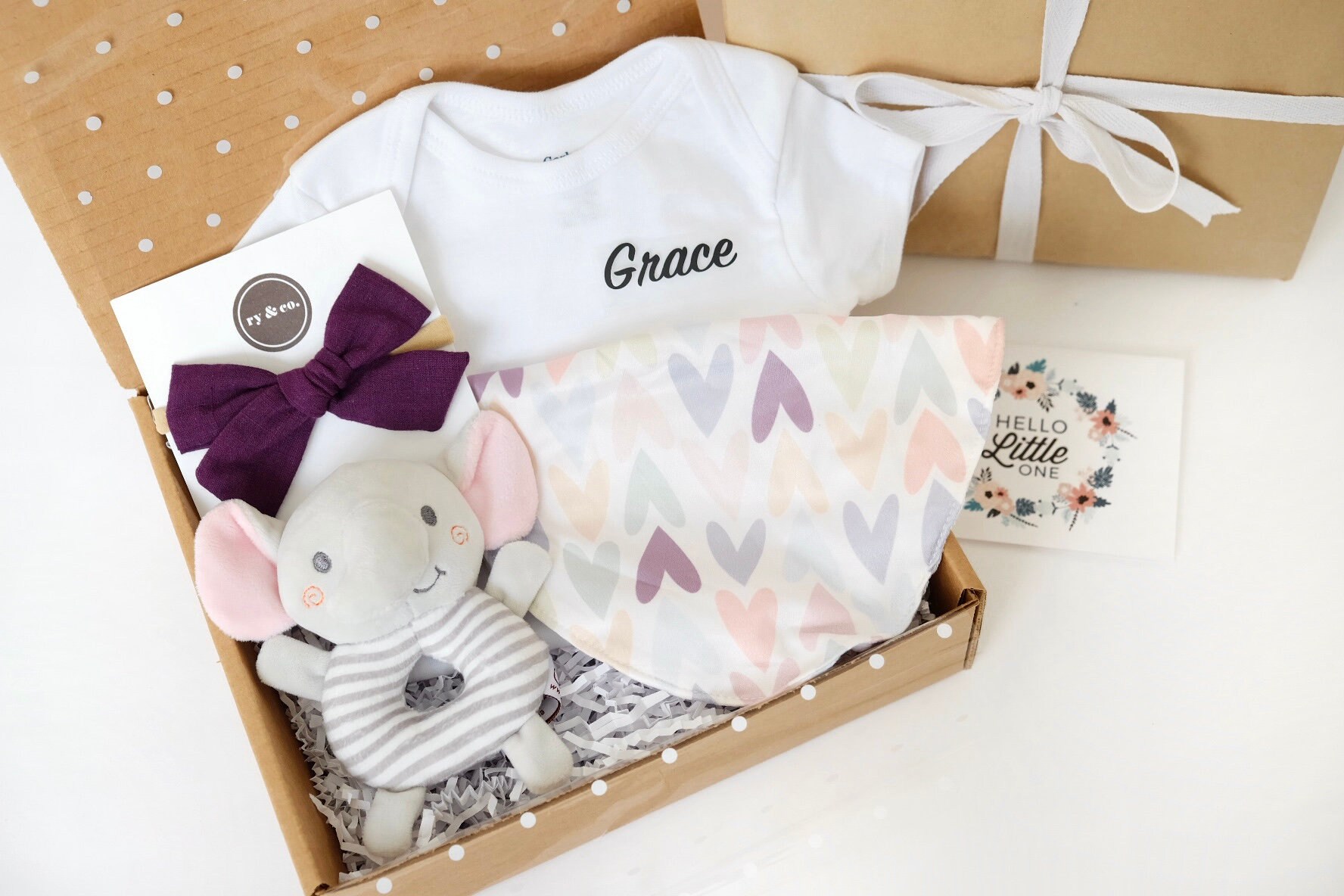 Baby Gift Box Ready To Ship Baby Shower Gift With Card Gifts | Etsy