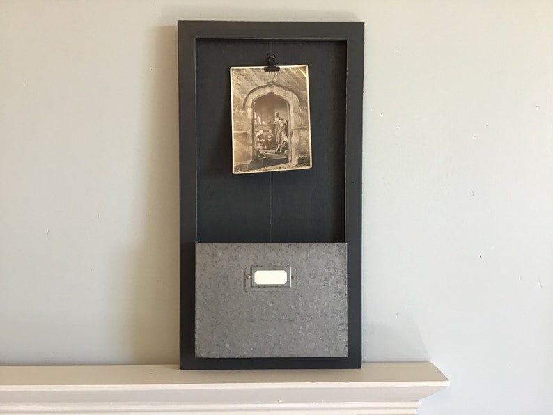 black and white decor,photo holder office organization Memo board