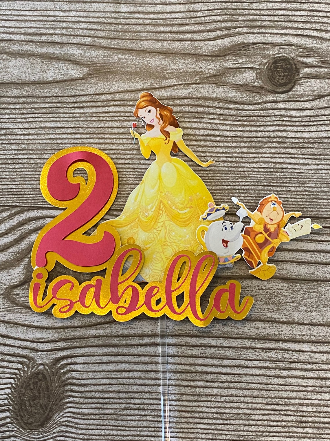Belle Disney Princess Cake Topper / Belle Cake Topper / Beauty - Etsy ...