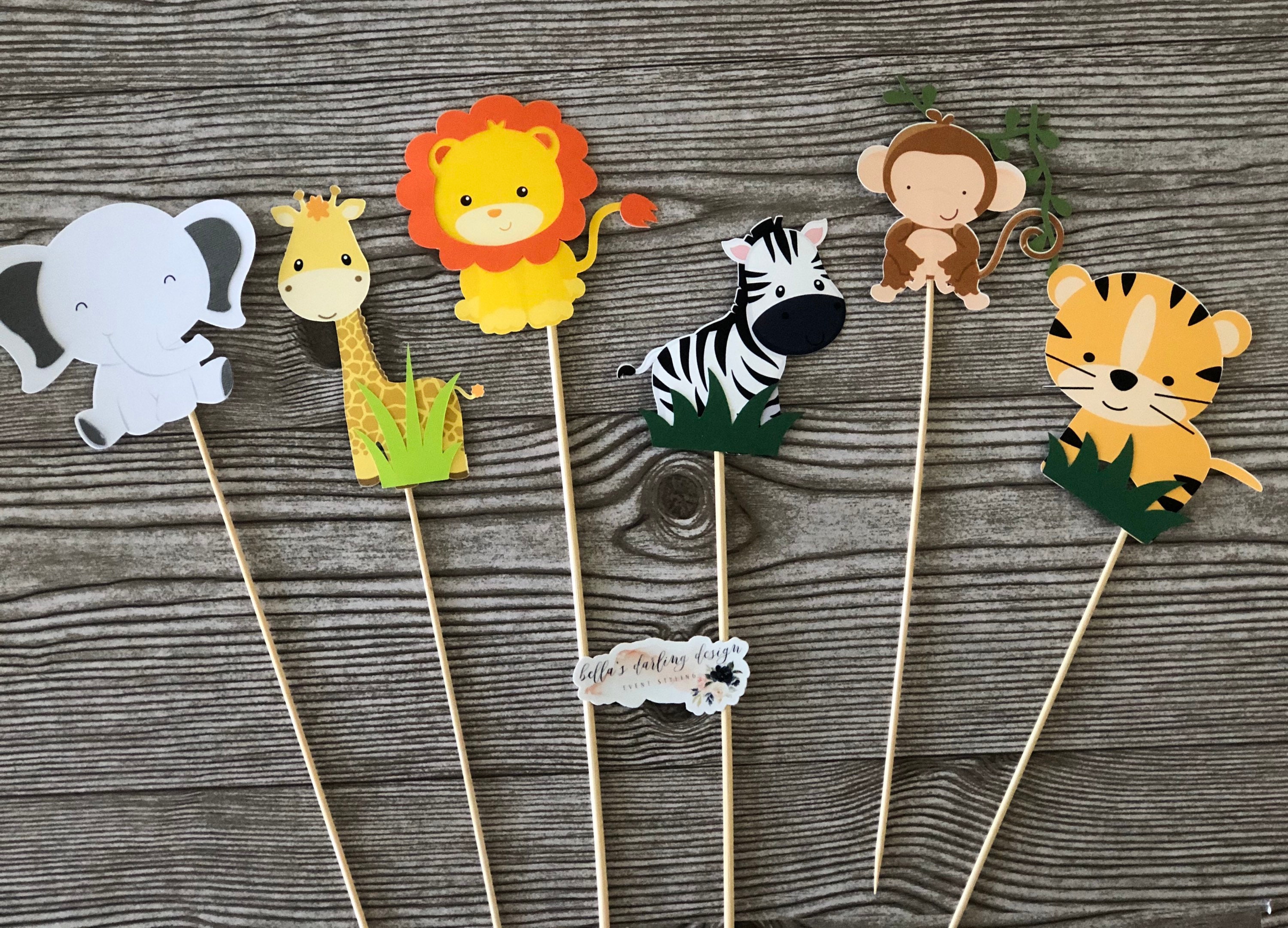 Safari Centerpieces / Jungle Centerpiece / Wild One Party / Etsy