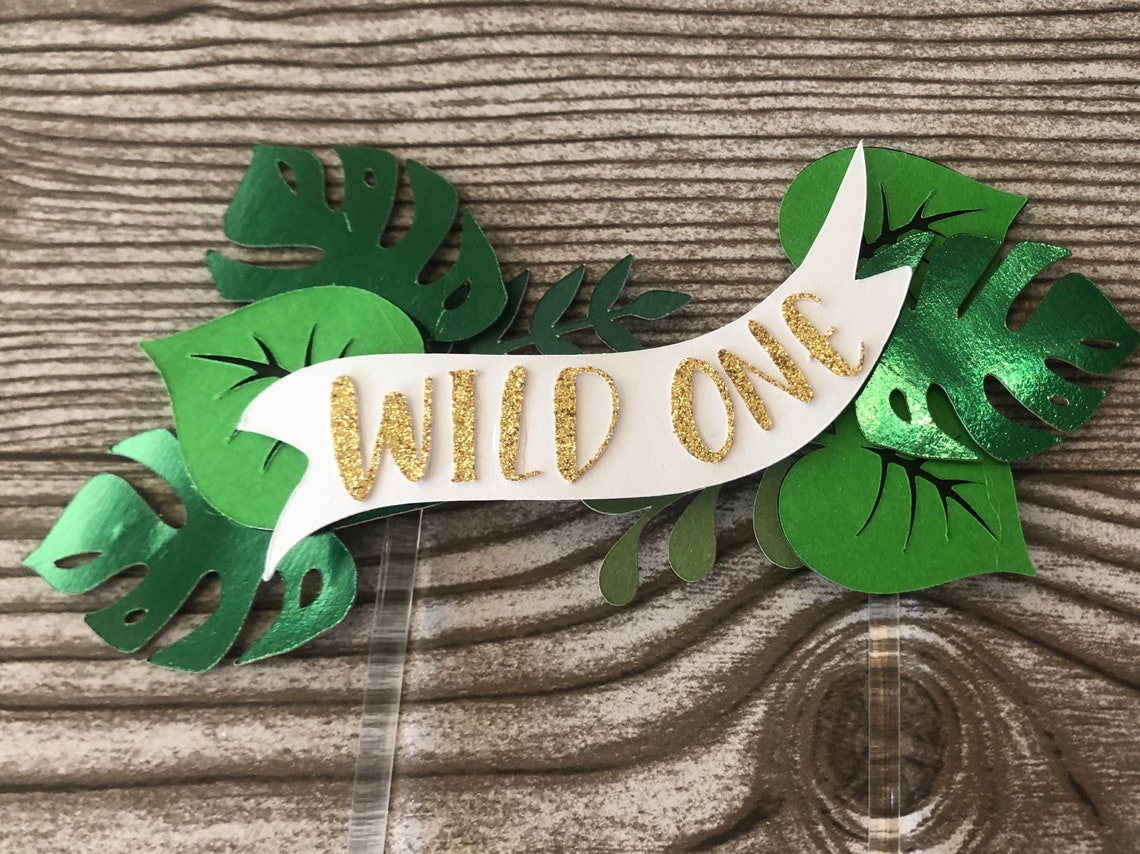 Safari Cake Topper Wild One Caketopper Jungle Topper Etsy