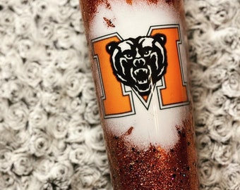 Mercer University Inspired Glitter Tumbler
