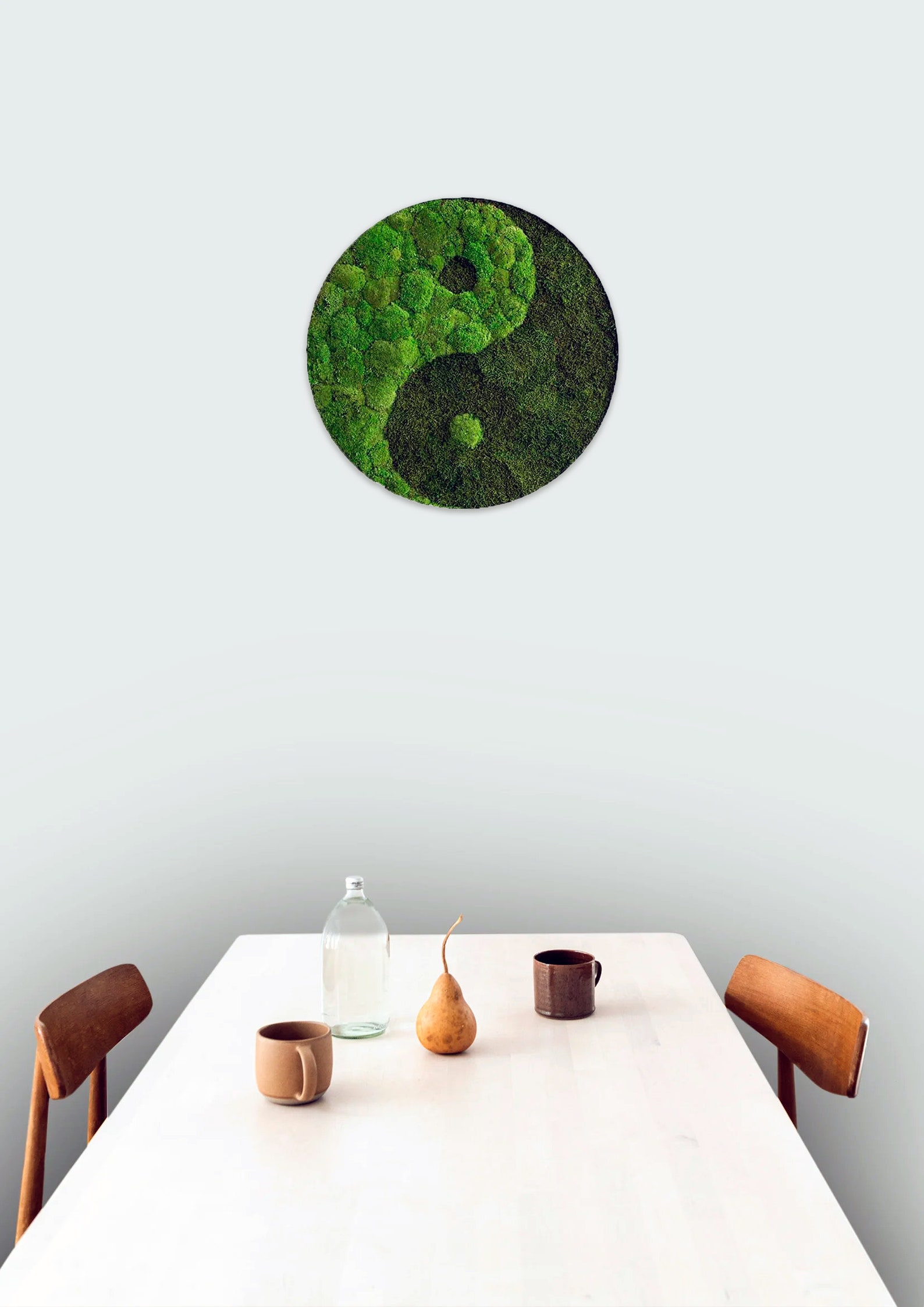 Yin Yang Preserved Moss Wall Art Wall Hangings Decor Gifts Etsy
