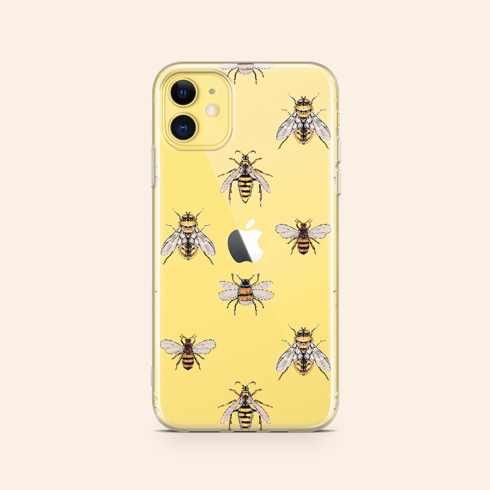 Golden Bee Iphone Case Honeycomb Bee Iphone 12 Case Honey Etsy Uk