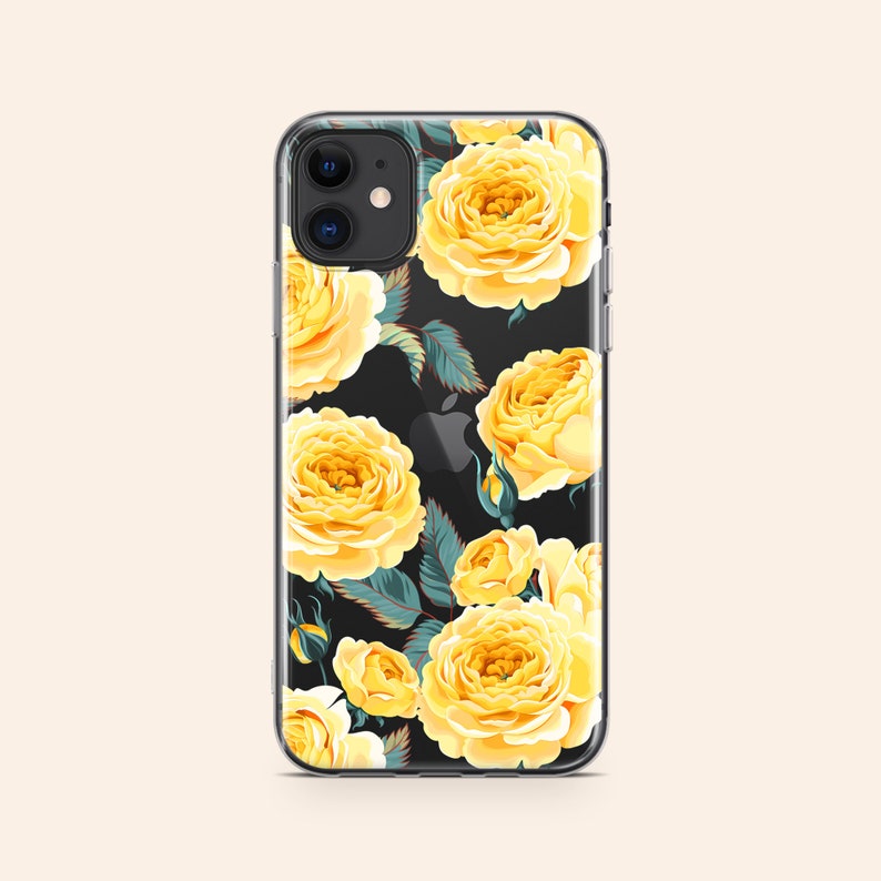 Yellow Roses iPhone 11 pro Case soft iPhone 11 pro max cases Etsy