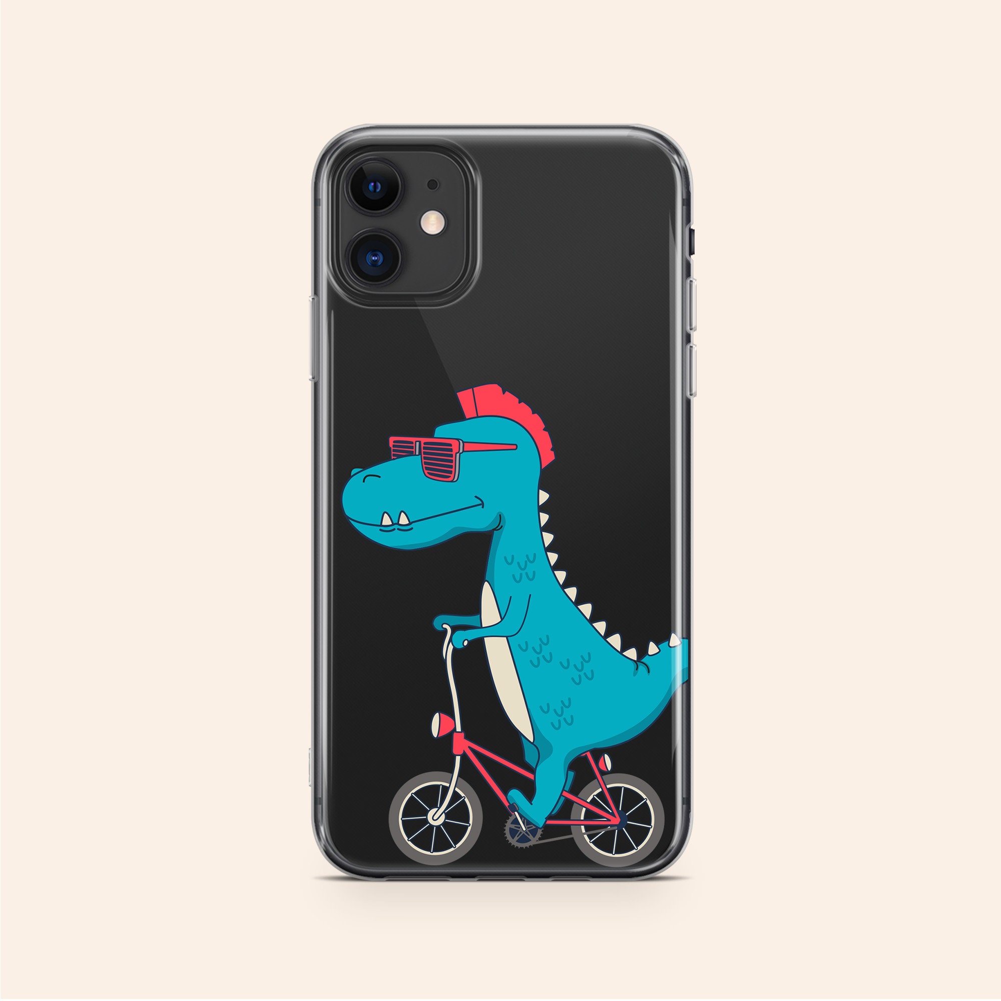 Funny Iphone 13 Mini Case Cute Dinosaur Iphone 12 Pro Case Etsy